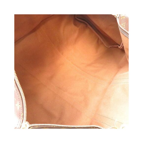 Pre Loved Louis Vuitton Keepall 55 Monogram Canvas Travel Bag Unisex Brown - Picture 6 of 8